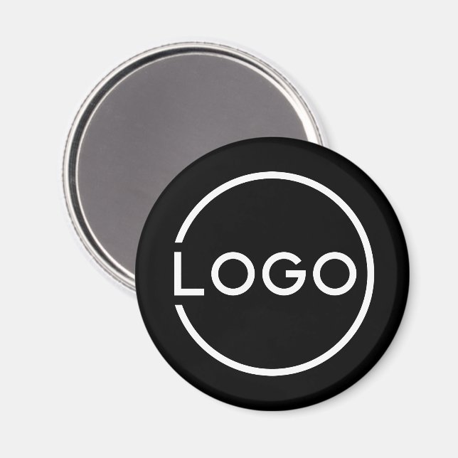 Íman Logotipo Empresarial Personalizado (Front/Back)