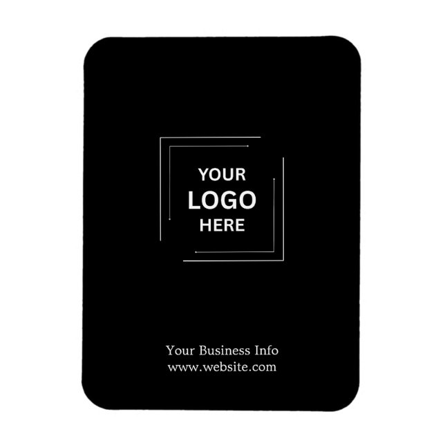 Íman Logotipo Empresarial Personalizado Profissional de (Vertical)