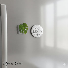 Íman Logotipo Empresarial Personalizado Redondo