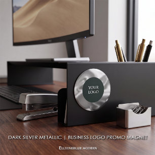 Íman Logotipo Empresarial Promocional Metálico Prata Es