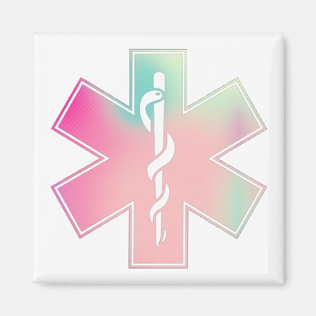 Íman Logotipo EMS - "Cotton Candy" (Frente)