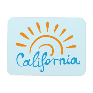 Íman Logotipo ensolarado de Califórnia