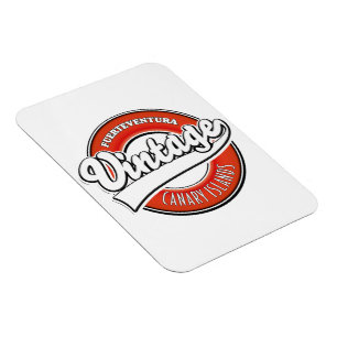 Íman logotipo estilo vintage de Fuerteventura Espanha