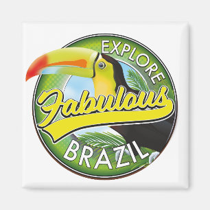 Íman Logotipo Explorar Brasil Fabuloso