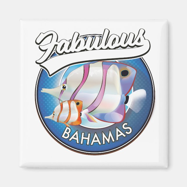 Íman Logotipo fabuloso das Bahamas (Frente)