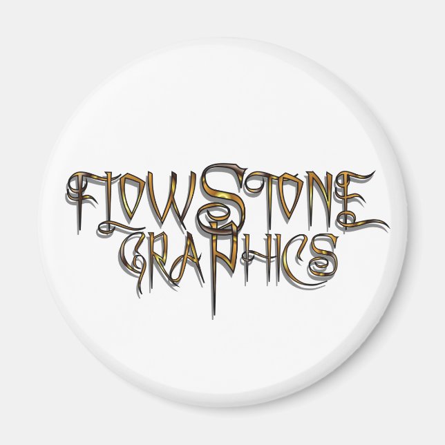 Íman Logotipo Gráfico Flowstone (Frente)