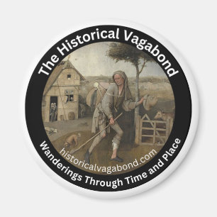 Íman Logotipo histórico do Vagabond em um imã de cozinh