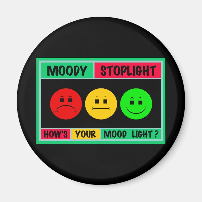 Íman Logotipo Horizontal Moody Stoplight (Frente)