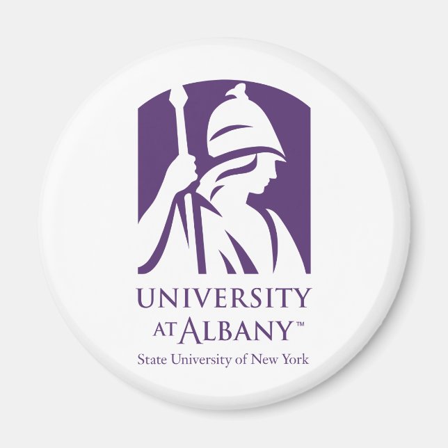 Íman Logotipo Icônico da Universidade de Albany (Frente)