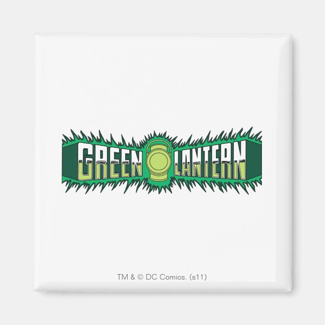 Íman Logotipo Lanterna Verde - Chama Verde (Frente)