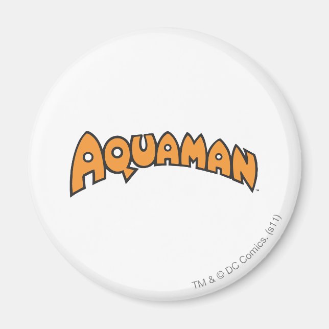 Íman Logotipo Laranja Aquaman (Frente)