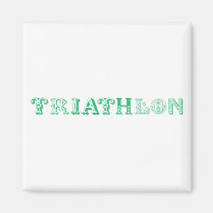 Íman Logotipo legal do Triathlon para todos os amantes