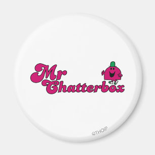 Íman Logotipo Magenta Sr. Chatterbox