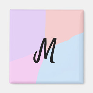 Íman logotipo monograma simples e mínimo personalizado