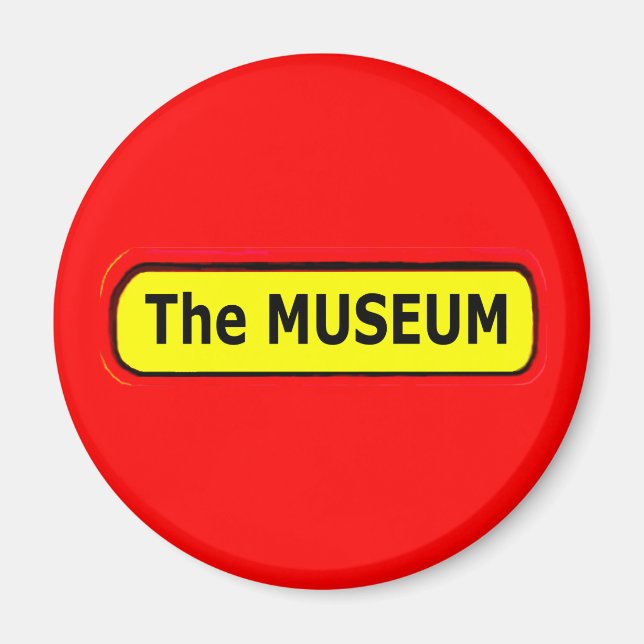 Íman Logotipo MUSEUM O MUSEUM Zazzle (Frente)