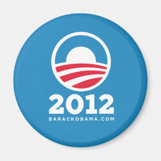 Íman Logotipo "O" Barack Obama 2012 (Azul Claro)