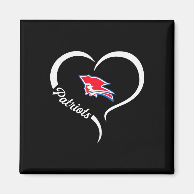 Íman Logotipo Pender Patriots Half Heart Slogan Hs (Frente)