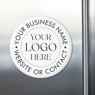 Íman Logotipo Personalizado da Empresa Nome Comercial P