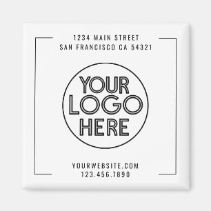 Íman Logotipo personalizado da empresa profissional mod