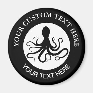 Íman Logotipo Personalizado do Octopus 