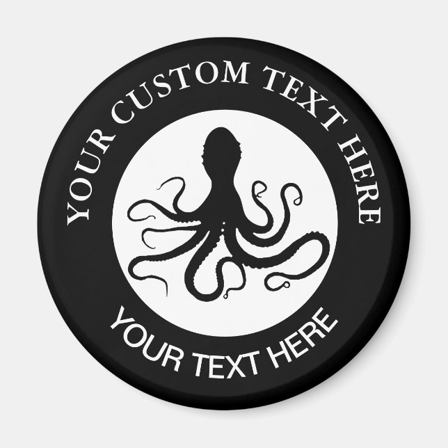 Íman Logotipo Personalizado Octopus (Frente)