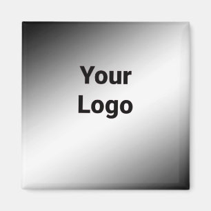 Íman Logotipo personalizado simples e elegante aqui cl