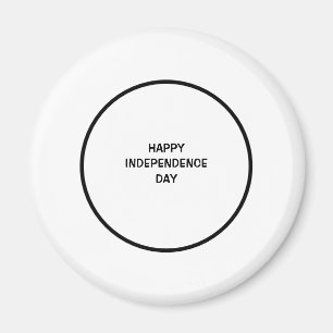 Íman Logotipo personalizado simples e elegante aqui da