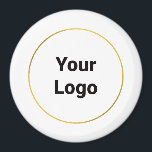 Íman Logotipo personalizado simples e elegante aqui, em<br><div class="desc">Design</div>