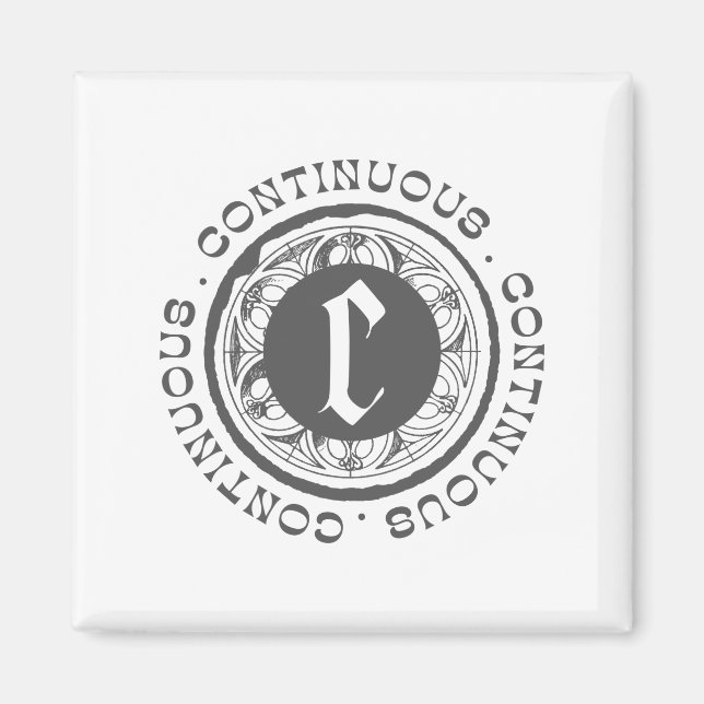 Íman logotipo preto continua (Frente)