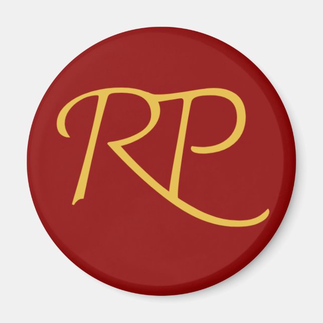 Íman Logotipo RAMO e PAUL - Ouro vermelho (Frente)