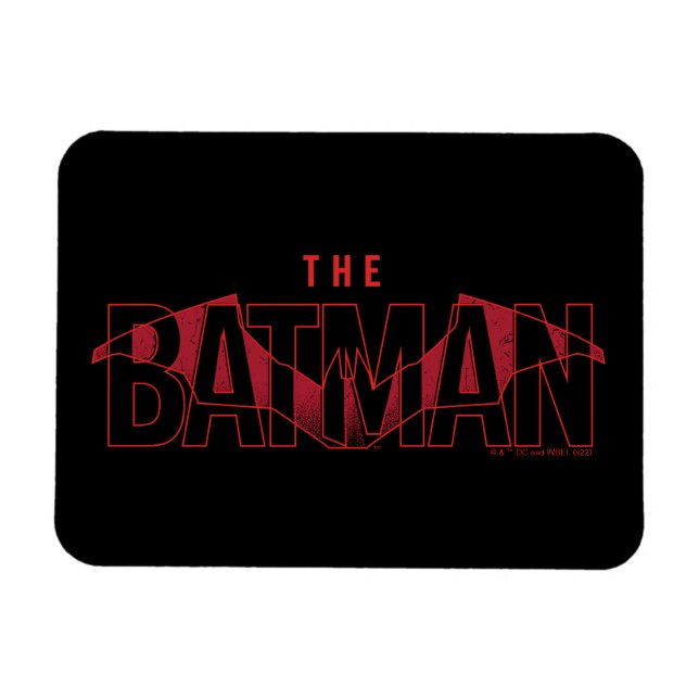 Íman Logotipo Sobreposto do Batman Bat (Horizontal)