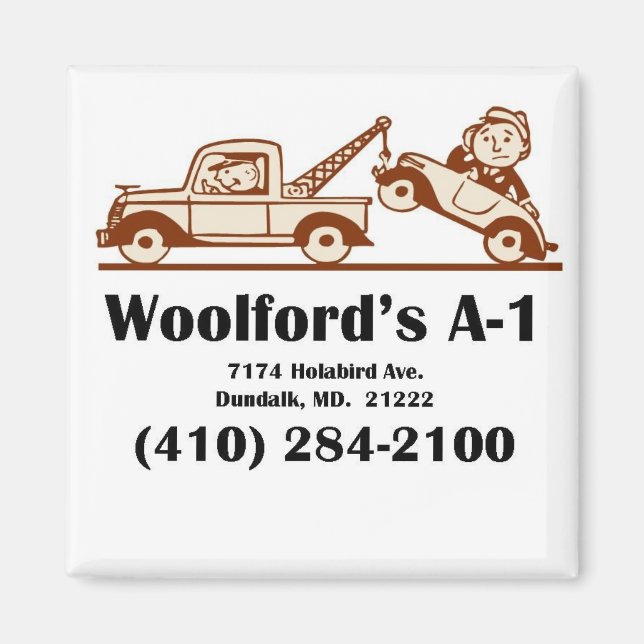 Íman logotipo t-shirt w-address (Frente)