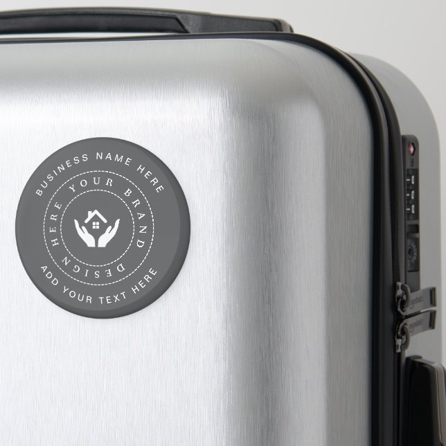 Íman Logotipo & Texto Promocional Minimalista Personali (In Situ (Luggage))