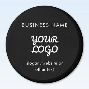Íman Logotipo & Texto Promocional Moderno Cor Editáve