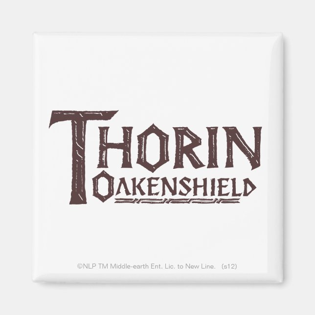 Íman Logotipo THORIN OAKENSHIELD™ Brown (Frente)