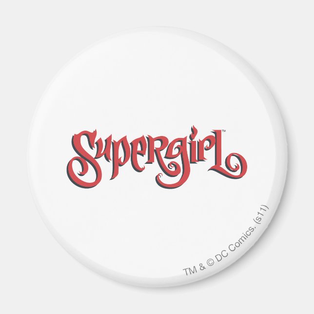 Íman Logotipo vermelho da Supergirl (Frente)