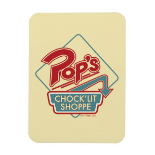 Íman Logotipo vermelho do Pop
