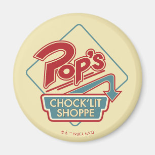 Íman Logotipo vermelho do Pop