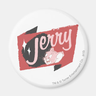 Íman Logotipo vermelho e preto de Jerry