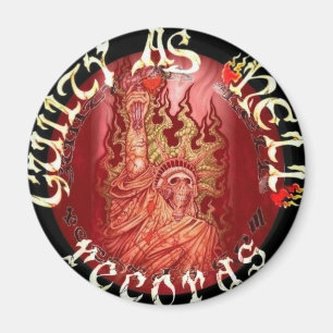 Íman Logotipo vermelho GAHR com logotipo preto