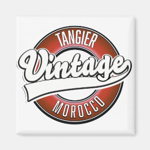 Íman Logotipo vintage de Tânger Marrocos