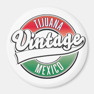 Íman Logotipo vintage de Tijuana México.