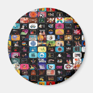 Íman Logotipos CBC e Magnetos gráficos redondos