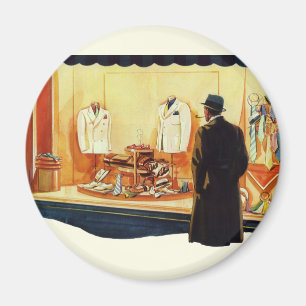 Íman Loja Vintage Business Retail, Compro Man Window