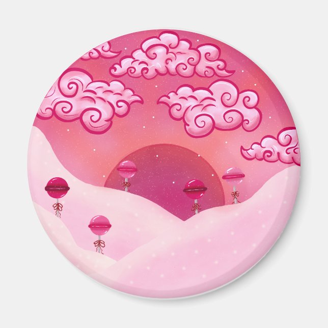 Íman Lolipps e nuvens bonito (Frente)