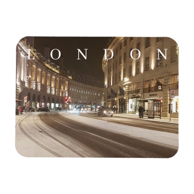 Íman London Regent Street no ímã de neve (Horizontal)