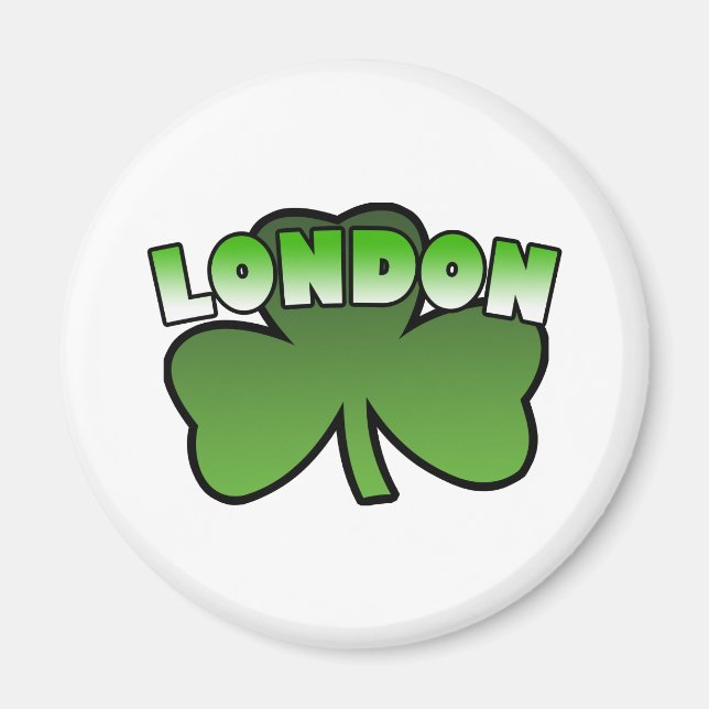 Íman London Shamrock Magnet (Frente)
