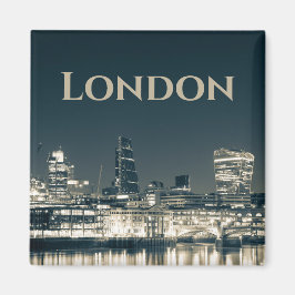 Íman London Skyline Panorama Urban Souvenir Gift