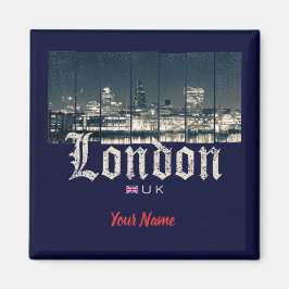 Íman London Uk Skyline Reino Unido England vintage