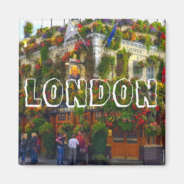 Íman Londres Inglaterra Excelente Grã-Bretanha Churchil (Frente)